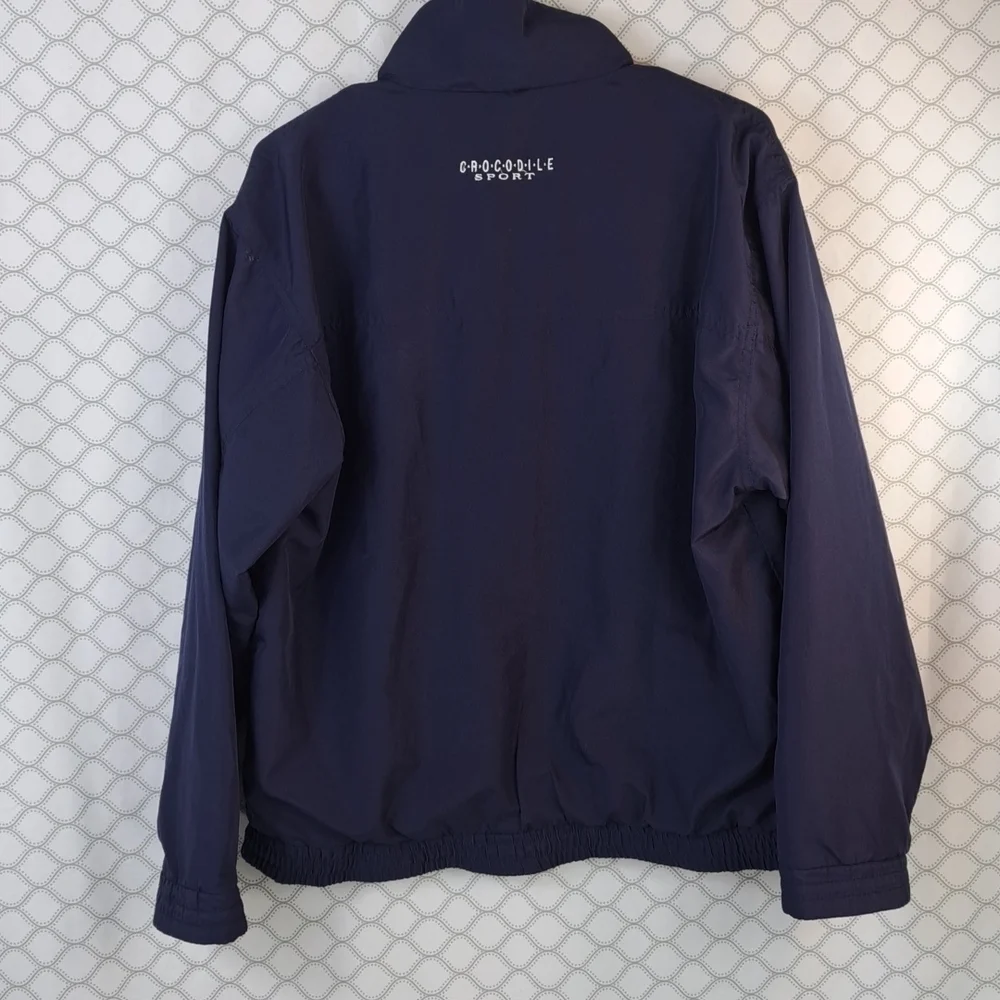 Crocodile Sport embroidered dark blue light weight men's medium jacket